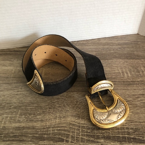 Vtg Vermillion Leather Belt - Picture 2 of 10